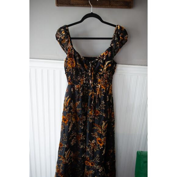 Anthropologie Hutch Floral Burnout Midi Dress Medium - Picture 4 of 5